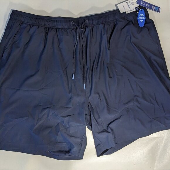 NEW- 4XT Tall Roundtree & Yorke Swim Lined Trunks Quick Dry Polyester 8"I Navy - Picture 1 of 9